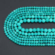 Load image into Gallery viewer, Amazonite Jade Round Smooth Beads, Sku#U2221