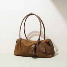 Load image into Gallery viewer, Women's Suede Leather Pillow Shoulder Bag | Minimalist Crossbody Handbag