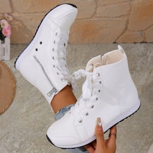 Load image into Gallery viewer, Women's Side-Zip Flat Ankle Boots - Casual Round Toe Winter Boots
