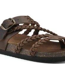 Load image into Gallery viewer, Woven Strappy Flat Sandals