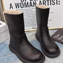 Load image into Gallery viewer, Women's Non-Slip Thick Sole Winter Snow Boots - Warm PU Leather Platform Boots