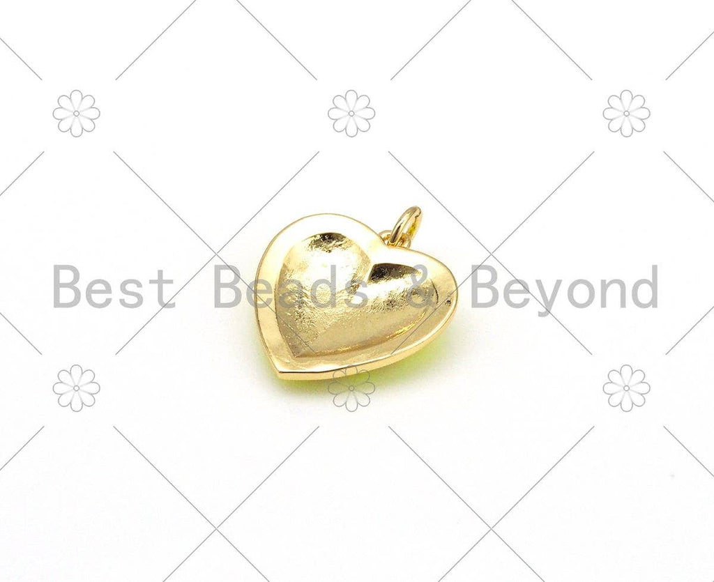 Enamel Colorful Stars On Heart Charm Pendant, Gold Filled Enamel Charm,Enamel Jewelry Findings,16mm,Sku#F1417