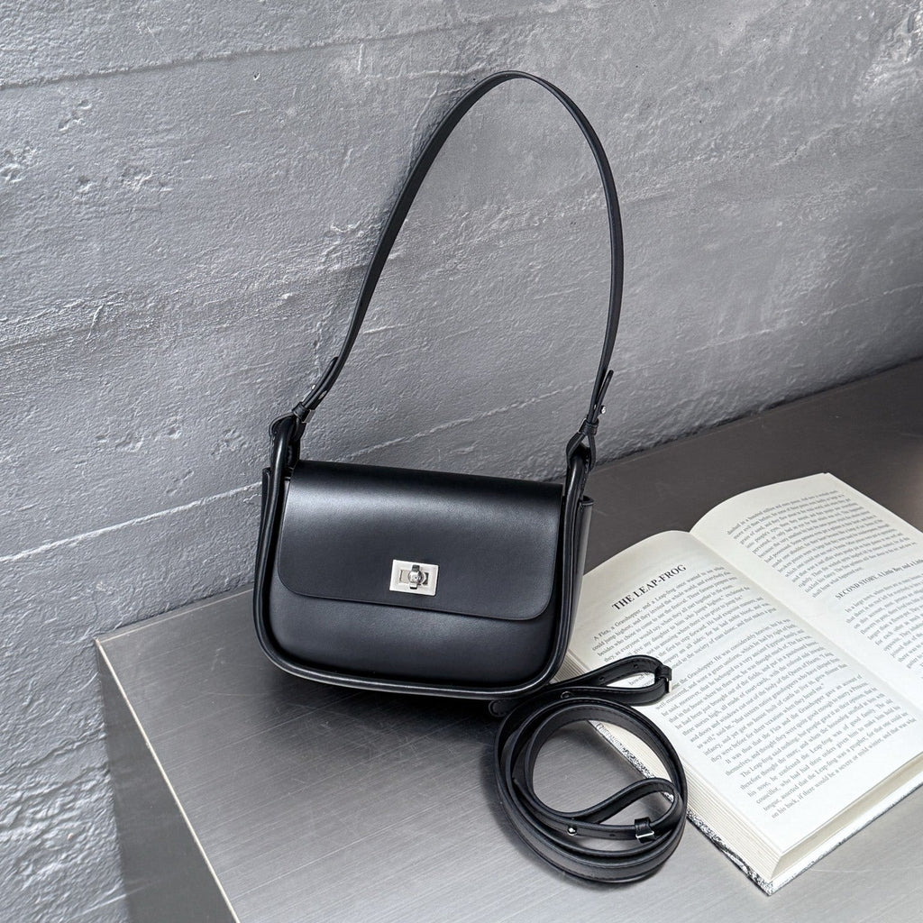 Women's Genuine Leather Underarm Bag | Cowhide Shoulder & Crossbody Bag