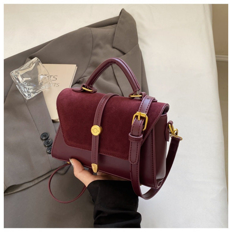 Women's PU Leather Crossbody Bag - Urban Minimalist Horizontal Rectangular Shoulder Bag with Adjustable Strap