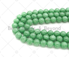 Load image into Gallery viewer, High Quality Natural Dark Green Angelite Beads, 6mm/8mm/10mm/12mm Round Smooth Beads, 15.5'' Full Strand, Sku#U1130