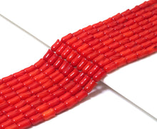 Load image into Gallery viewer, High Quality Red Coral Tulip Beads, 5x8mm, Sku#U1493