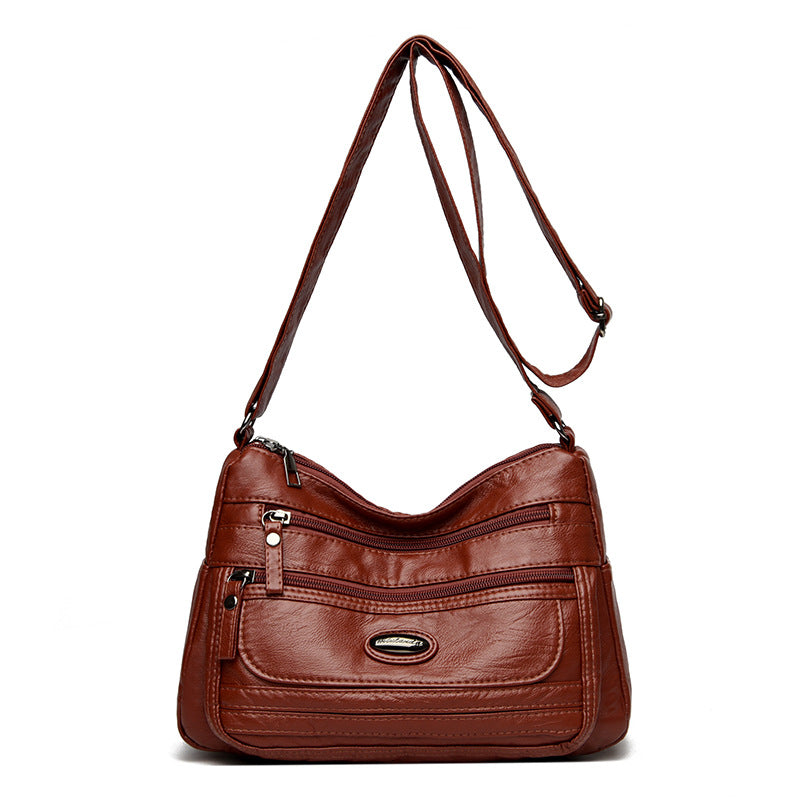 Women's Lightweight Soft PU Crossbody Shoulder Bag – Adjustable Strap, Multi-Color