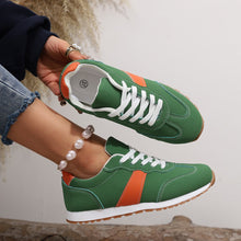 Load image into Gallery viewer, Women's Round-Toe Lace-Up Casual Thick-Soled Elevating Sneakers | Color-Block Platform Shoes