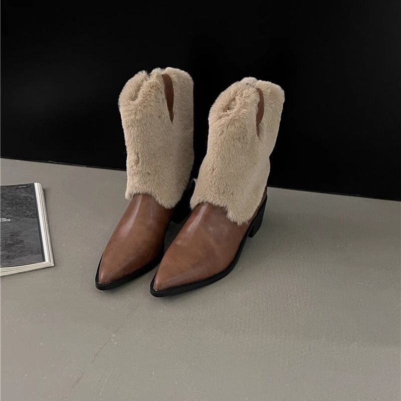 Women's Vintage Western Cotton Boots