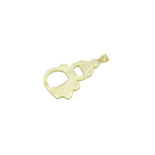 Load image into Gallery viewer, Red Enamel Christmas Snowman Charm Pendant,Sku#LK1211
