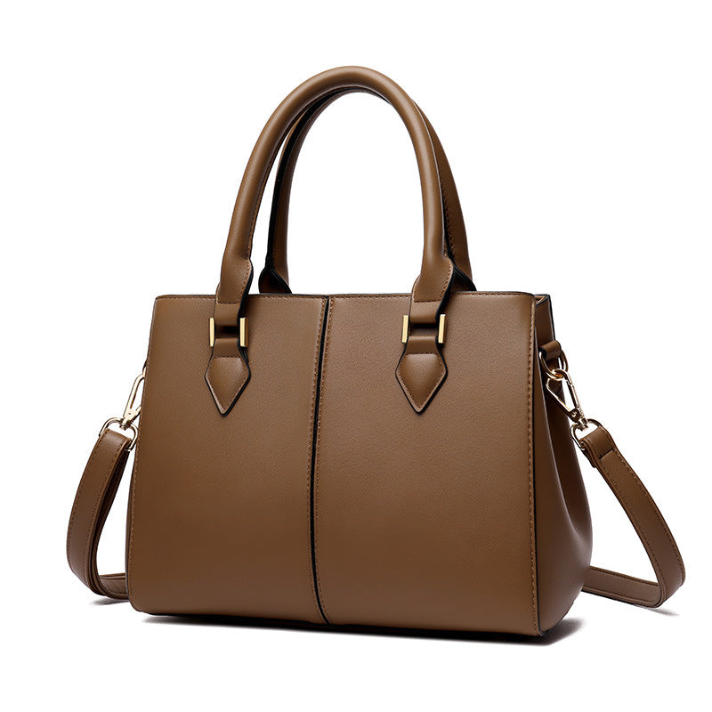 Women's Soft Leather Large Capacity Crossbody Shoulder Bag - PU Leather Commuter Handbag with Multiple Compartments