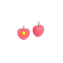 Load image into Gallery viewer, Pink Enamel Gold Peach Charm Pendant,Sku#LK1232