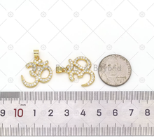 Load image into Gallery viewer, CZ Micro Pave 30 Number Shape Pendant, 18K Gold Filled Number Charm, Necklace Bracelet Charm,Sku#LK554