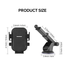 Load image into Gallery viewer, Adjustable Car Phone Holder – Suction Cup Dashboard Mount, Anti-Slip Grip, iPhone &amp; Android