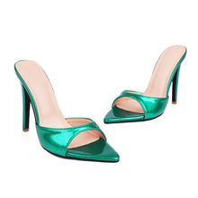 Load image into Gallery viewer, Women's Open-Toe Stiletto High Heels | Pointed Toe Buckle Strap Dress Heels