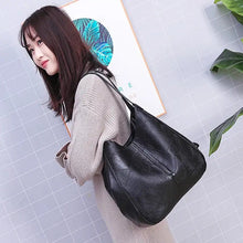 Load image into Gallery viewer, Women's Soft PU Leather Bucket Bag – Stylish Shoulder &amp; Tote Handbag
