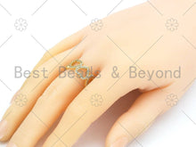 Load image into Gallery viewer, CZ Micro Pave String Heart ring, Sku#X220