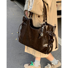 Load image into Gallery viewer, Vintage Biker Underarm Bag for Women - High Capacity PU Leather Crossbody