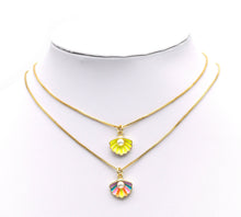 Load image into Gallery viewer, Pearl On Enamel Shell Pendant, Sku#F1462