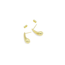 Load image into Gallery viewer, Gold Long Teardrop Shape Stud Earrings, Sku#A273