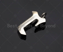 Load image into Gallery viewer, Silver Initial Charm, Silver Alphabet Charm, Y303