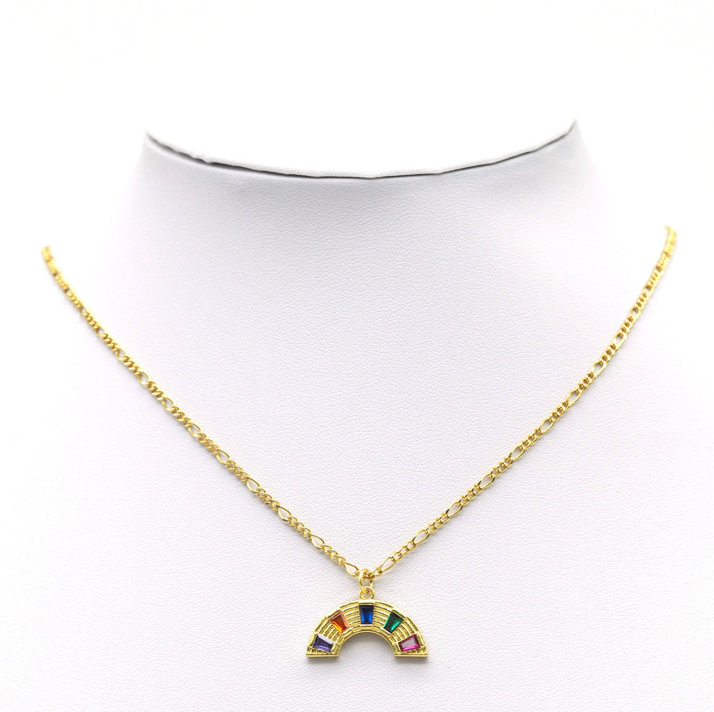 Large Trapezoid CZ Fan Shape Charm, Sku#F1490