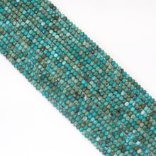 Load image into Gallery viewer, 3x4mm Genuine Chinese Turquoise Faceted Rondelle Beads, Sku#