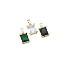 Load image into Gallery viewer, Rectangle CZ Charm, Sku#LX401