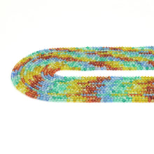 Load image into Gallery viewer, 3mm Multicolor Agate Round Faceted Beads, Sku#U1905