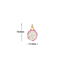 Load image into Gallery viewer, Enamel Dragon Fruit Charm Pendant,Sku#LK1249