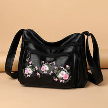 Load image into Gallery viewer, Embroidered Soft PU Leather Shoulder Bag