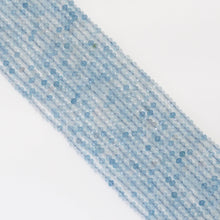 Load image into Gallery viewer, Genuine Aquamarine Faceted Rondelle beads, Sku#U1696