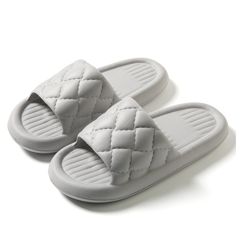 Rhombus EVA Slides | Unisex Non-Slip Lightweight Home Slippers | Indoor Outdoor Bathroom Shoes