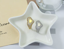 Load image into Gallery viewer, CZ Heart Adjustable Ring, Sku#B183