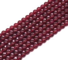 Load image into Gallery viewer, Dyed Strawberry Quarts Round Smooth Beads, 6mm/8mm/10mm, Sku#U1487