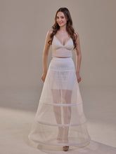 Load image into Gallery viewer, A-Line Wedding Dress Crinoline Skirt , 3 Hoops &amp; Waist Corsage