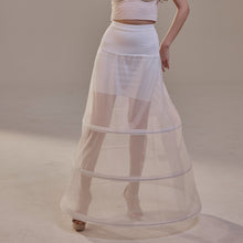 Load image into Gallery viewer, A-Line Wedding Dress Crinoline Skirt , 3 Hoops &amp; Waist Corsage