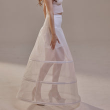 Load image into Gallery viewer, A-Line Wedding Dress Crinoline Skirt , 3 Hoops &amp; Waist Corsage
