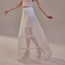 Load image into Gallery viewer, A-Line Wedding Dress Crinoline Skirt , 3 Hoops &amp; Waist Corsage