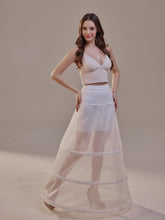 Load image into Gallery viewer, A-Line Wedding Dress Crinoline Skirt , 3 Hoops &amp; Waist Corsage