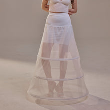 Load image into Gallery viewer, A-Line Wedding Dress Crinoline Skirt , 3 Hoops &amp; Waist Corsage