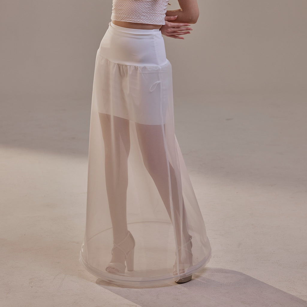 A-Line Wedding Dress Petticoat , One Hoop Underskirt with Waist Corsage