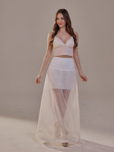 Load image into Gallery viewer, A-Line Wedding Dress Petticoat , One Hoop Underskirt with Waist Corsage