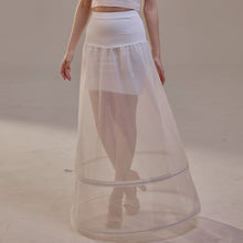 Load image into Gallery viewer, A-Line Wedding Dress Petticoat , Two Hoops Underskirt with Waist Corsage