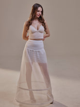Load image into Gallery viewer, A-Line Wedding Dress Petticoat , Two Hoops Underskirt with Waist Corsage