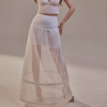 Load image into Gallery viewer, A-Line Wedding Dress Petticoat , Two Hoops Underskirt with Waist Corsage