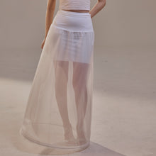 Load image into Gallery viewer, A-Line Wedding Dress Petticoat , One Hoop Underskirt with Waist Corsage