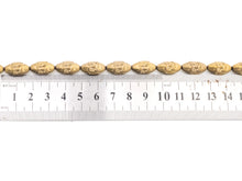Load image into Gallery viewer, Natural Hematite Matt Gold Long Oval Shaped Beads, Old Man Head Carved, Metallic Gold Gemstone Beads, 8x16mm,8'' Full Strand, Sku#W54