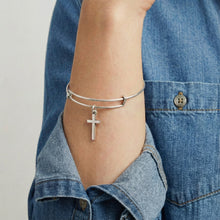 Load image into Gallery viewer, Cross Charm Bangle