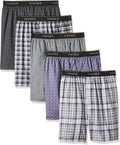 Hanes Men's Underwear Boxers Pack, Cool & Breathable Cotton Underwear, Moisture-Wicking Boxers for Men